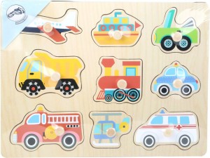 Small Foot Vehicles Wooden Peg Puzzle